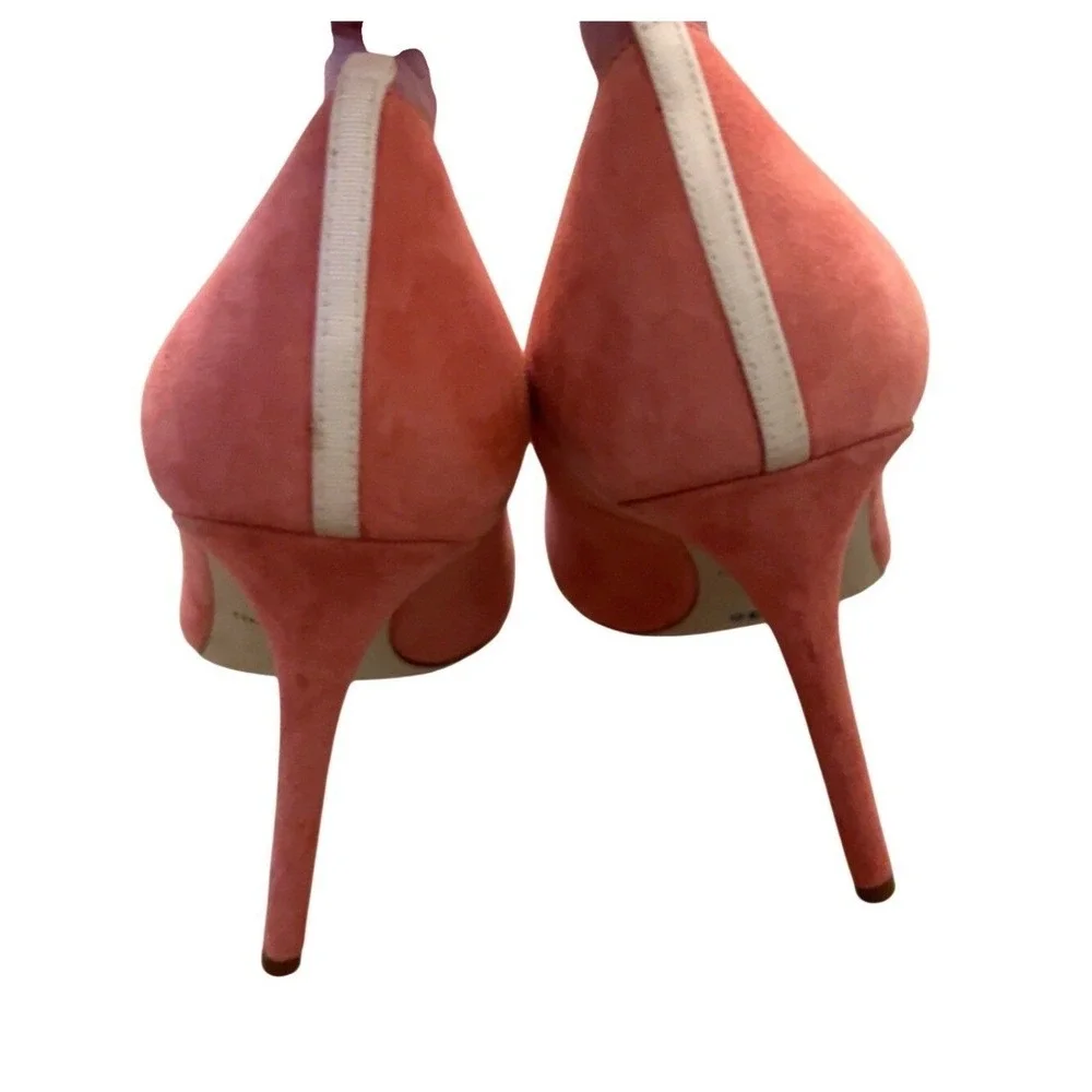 SJP by Sarah Jessica Parker Fawn Suede‎ Coral Heels Size EU 40 US 9.5-10